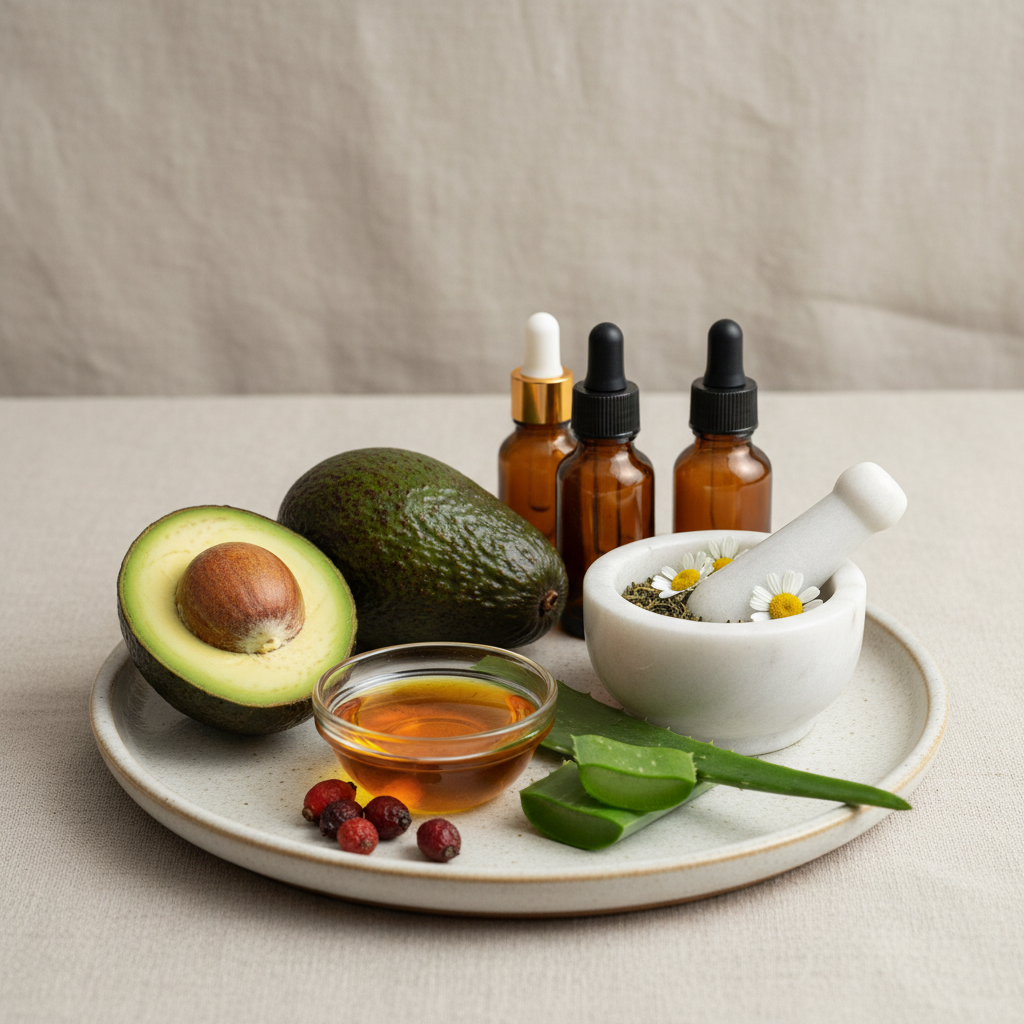 Минималистична композиция на естествени съставки